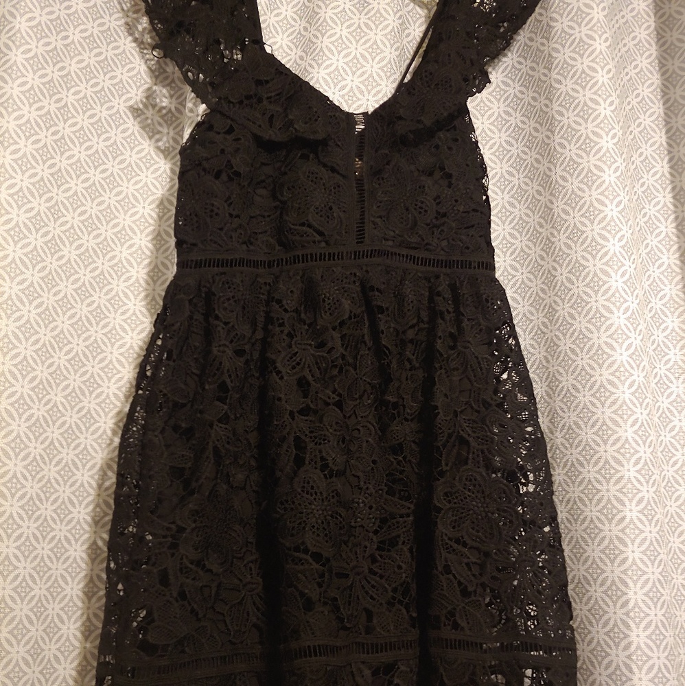 Adorable Black Lace Party or Cocktail Dress